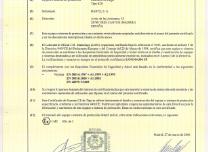 Charge indicator Atex Certificate (ES) - Indicador Carga ATEX Tipo ICB